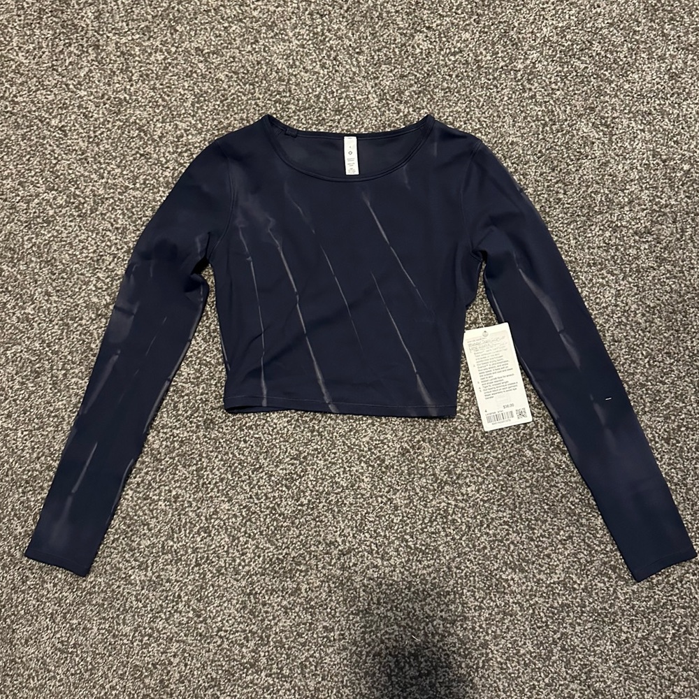 NWT Lululemon Wunder Train Long Sleeve Crop Top
